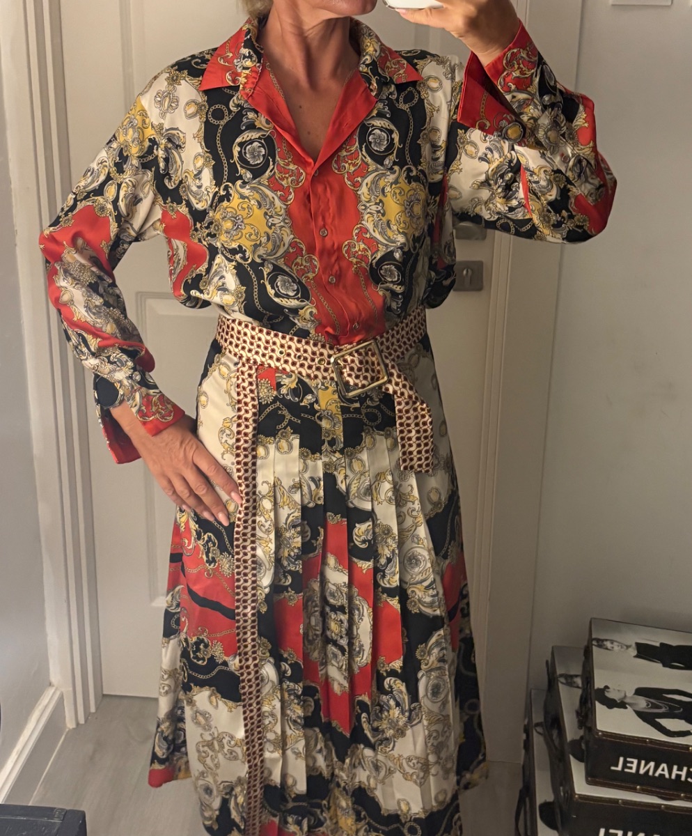 Zara printed shirt and dress ✨