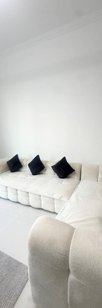 L shape bubble couch